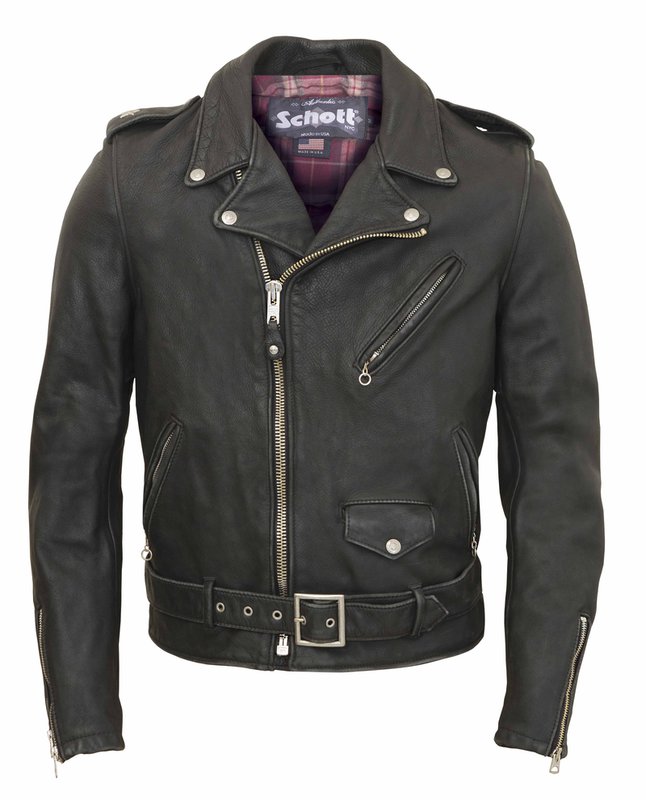 Schott 626VN Vintaged Fitted Cowhide Leather Motorcycle Jacket