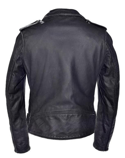 Schott 626VN Vintaged Fitted Cowhide Leather Motorcycle Jacket