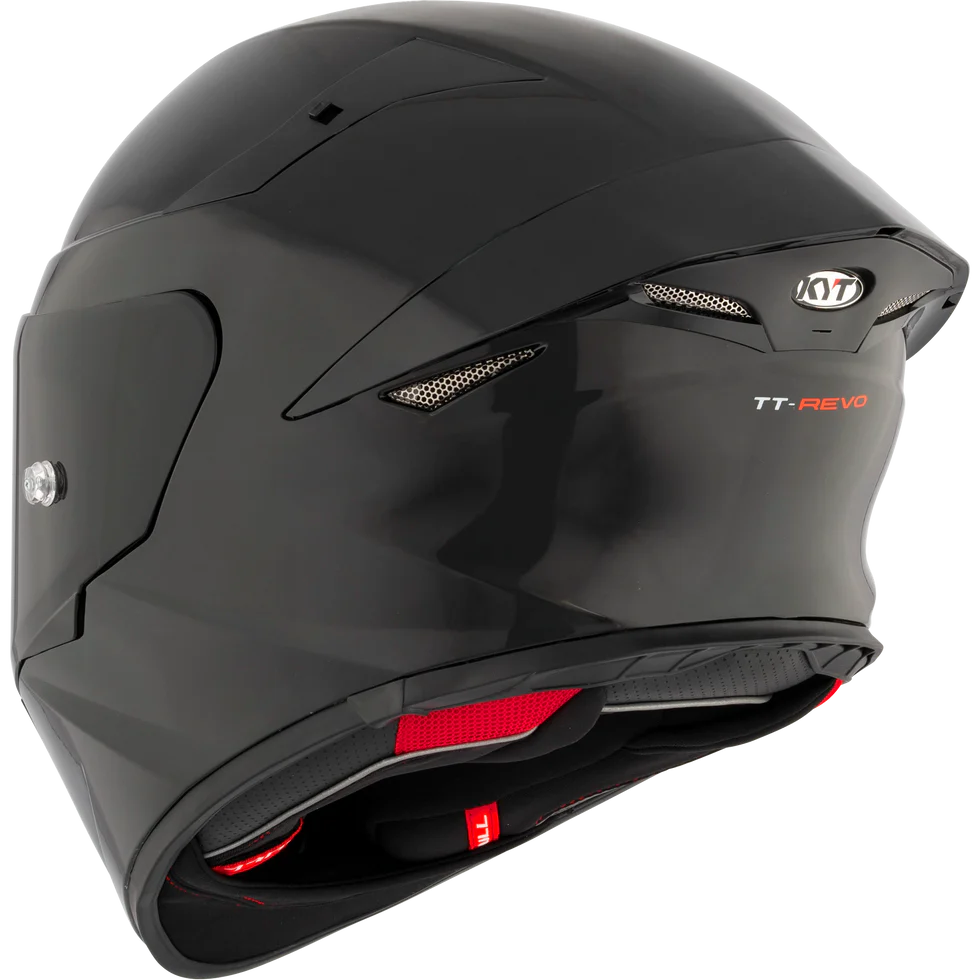 KYT TT-REVO SOLID GLOSSY BLACK