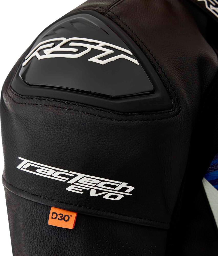 RST Tractech Evo D3O Leather Jacket Blue/Black