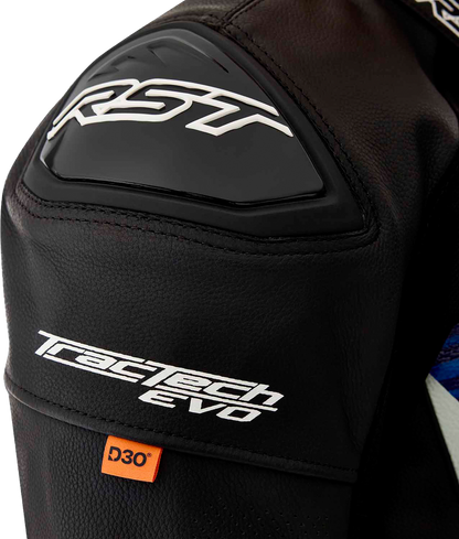 RST Tractech Evo D3O Leather Jacket Blue/Black