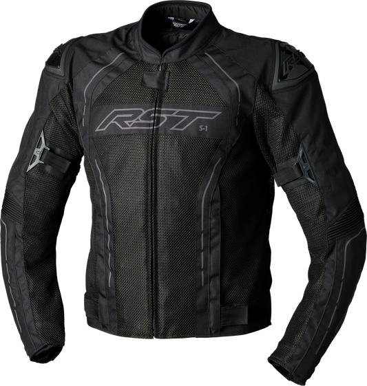 RST S1 MESH CE JACKET BLACK/BLACK TEXTILE