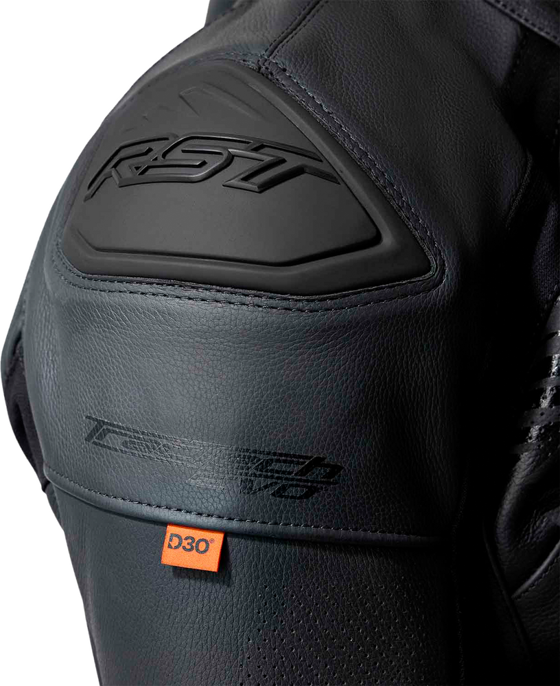RST Tractech Evo D3O Leather Jacket All Black