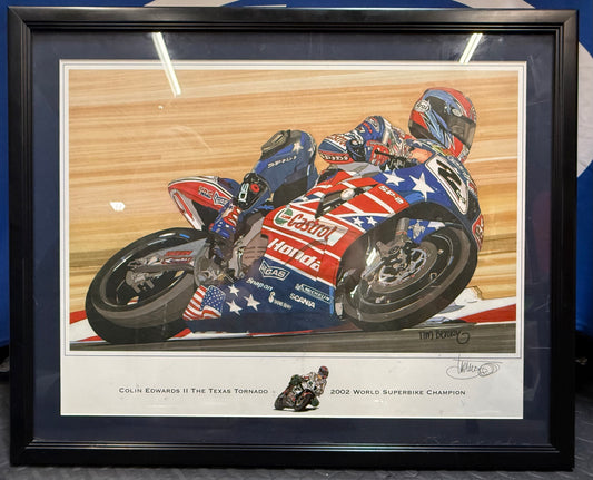 Colin Edwards Texas Tornado Framed Picture