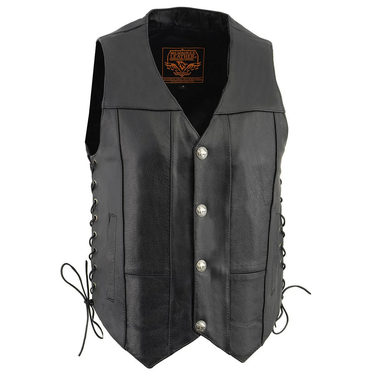 Milwaukee Men's Side Lace Vest with Buffalo Snaps