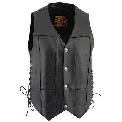 Milwaukee Men's Side Lace Vest with Buffalo Snaps
