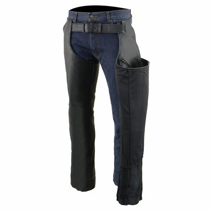 Milwaukee Leather Men's Black  Chaps ML1766