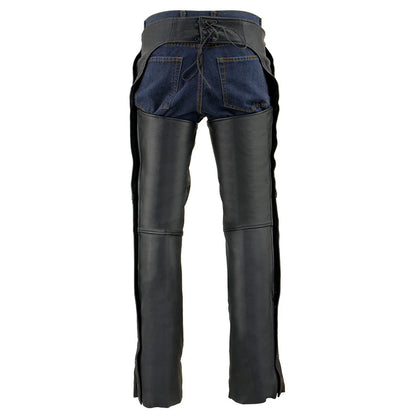 Milwaukee Leather Men's Black  Chaps ML1766
