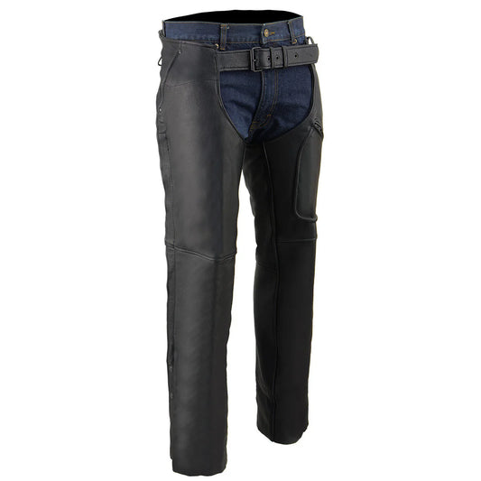 Milwaukee Leather Men's Black  Chaps ML1766