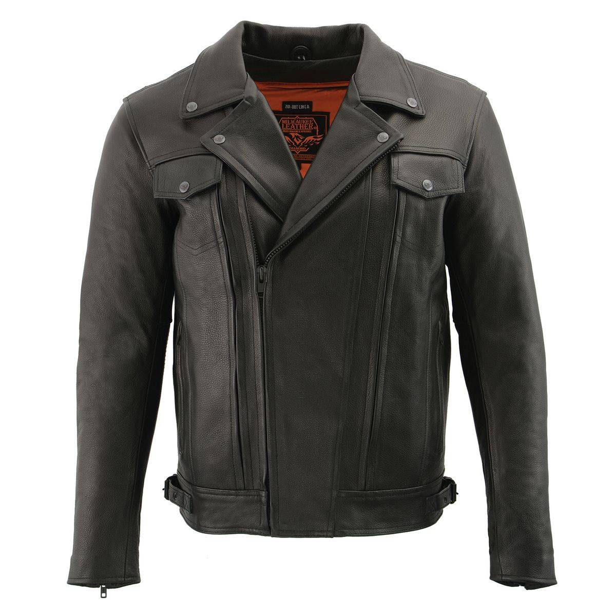 Milwaukee Leather Pistol Pete Jacket Hidden Zip
