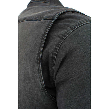 Milwaukee Leather MPM1620 Men's Black Flannel Biker Shirt