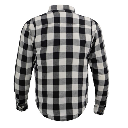 Milwaukee Leather MPM1633 Men's Plaid Flannel Biker Shirt