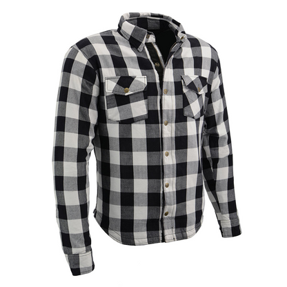 Milwaukee Leather MPM1633 Men's Plaid Flannel Biker Shirt