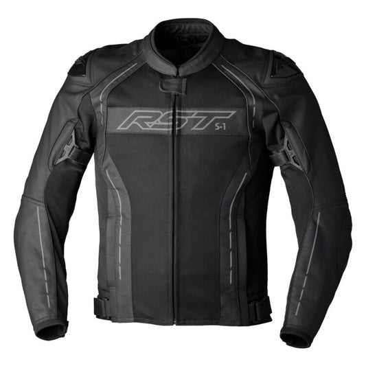 RST S1  LEATHER/MESH CE JACKET BLACK