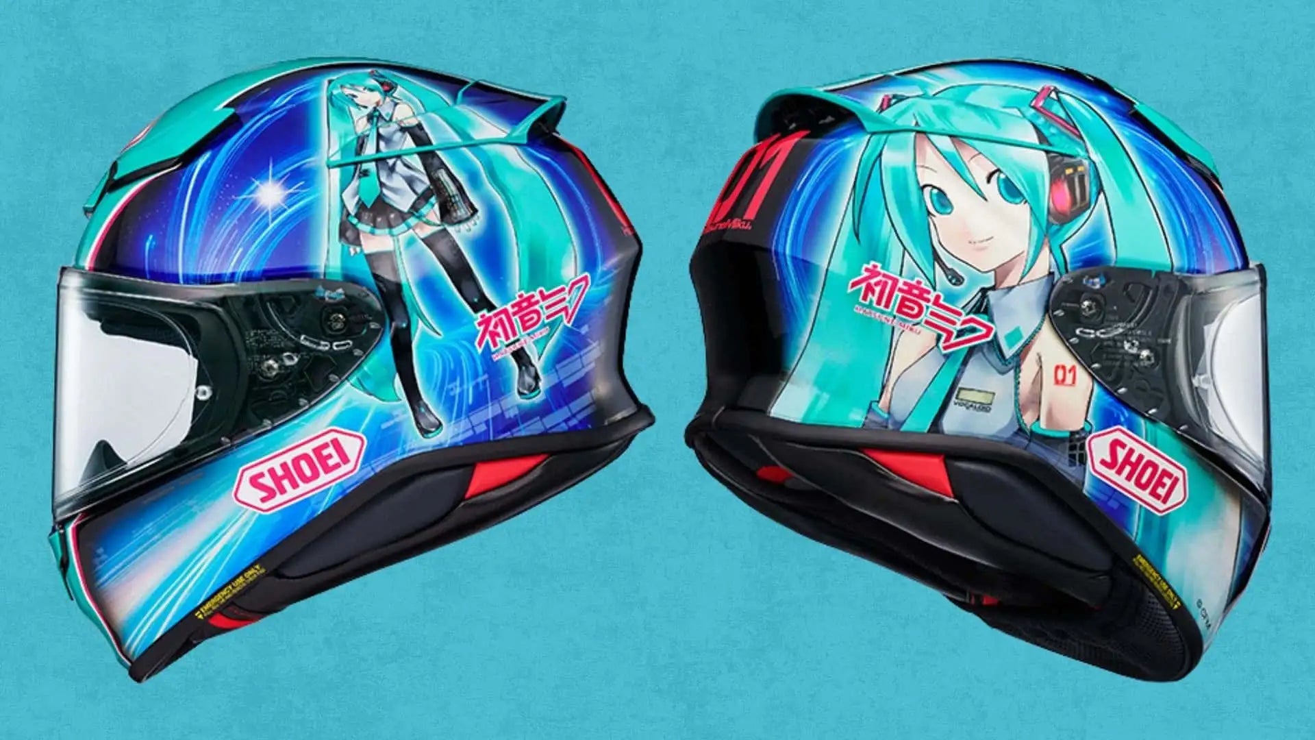 Shoei RF-1400 Hatsune Miku Helmet XS
