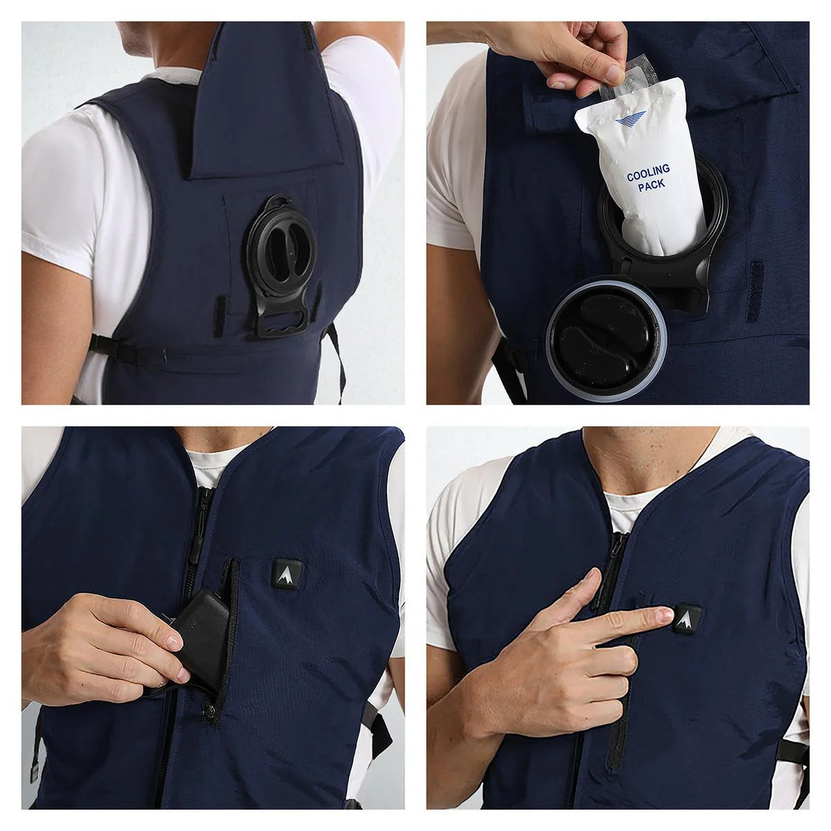 AlphaCool 5V Touch Button Circulatory Cooling Vest (One Size)